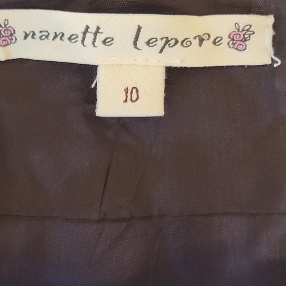 Nanette Lapore tailored wool  skirt brown and pink - Picture 8 of 16